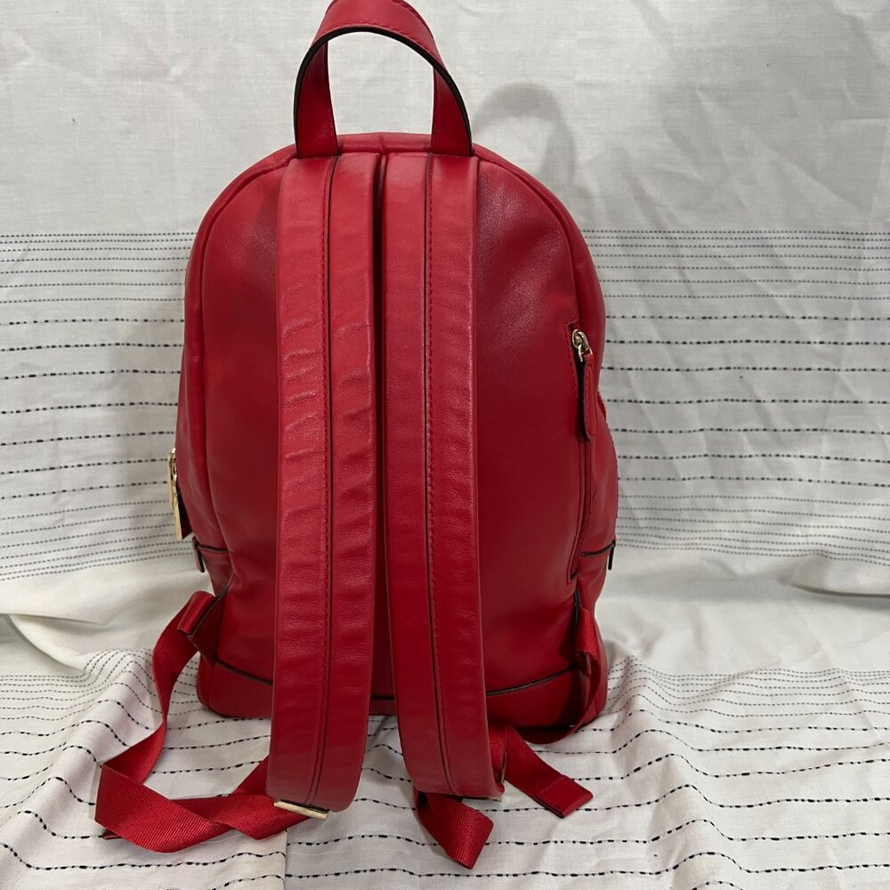 Michael Kors Wythe Large Backpack Red - Picture 3 of 8